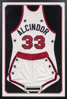 1970 Lew Alcindor Rookie Game Used All-Star Game Eastern Conference Uniform In 28x42 Framed Display (Abdul-Jabbar LOA)